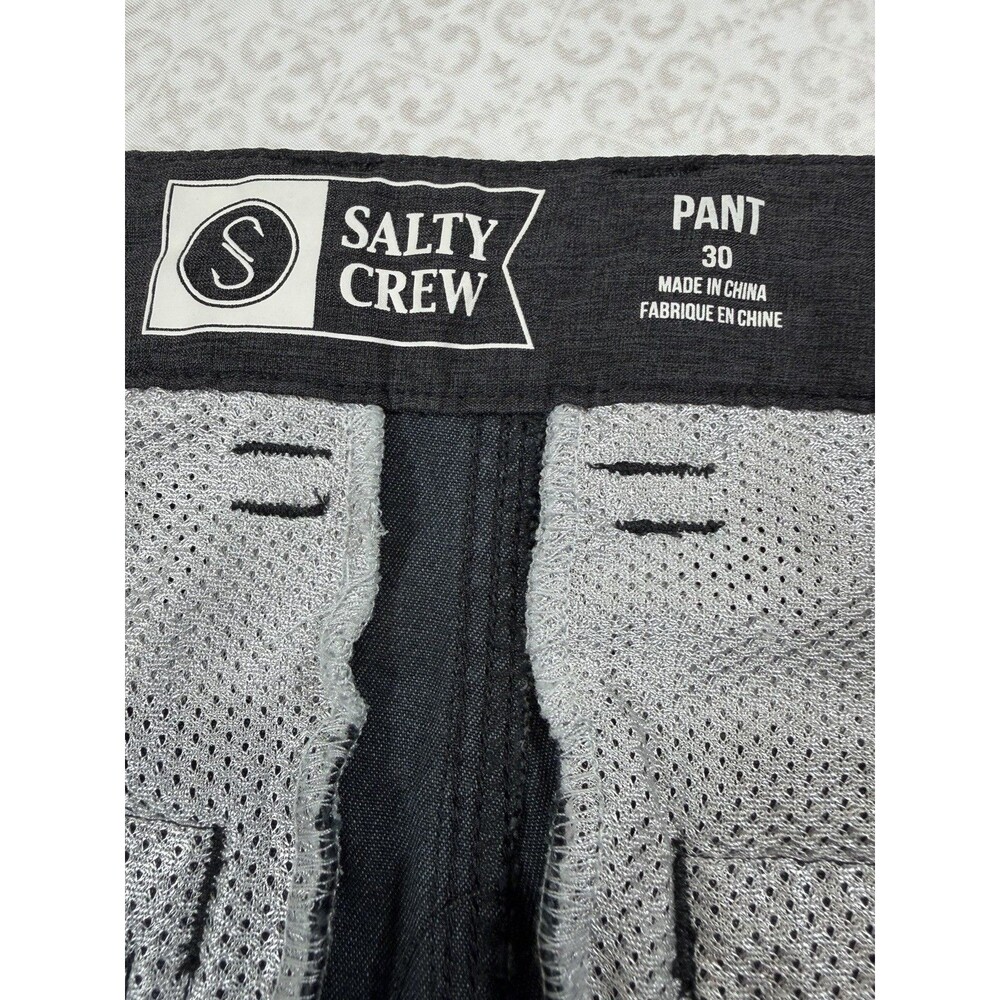 Salty Crew Camo Pants Mens 30 Green Black Stretch Chino Surf Skate Outdoor - Picture 11 of 15